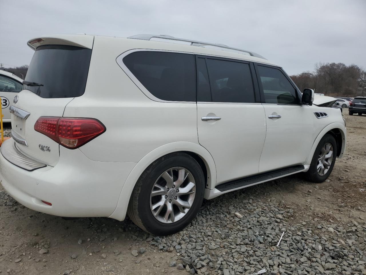 2012 Infiniti QX56 VIN JN8AZ2NE0C9021218 Copart auction photo, front end damage thumbnail 3