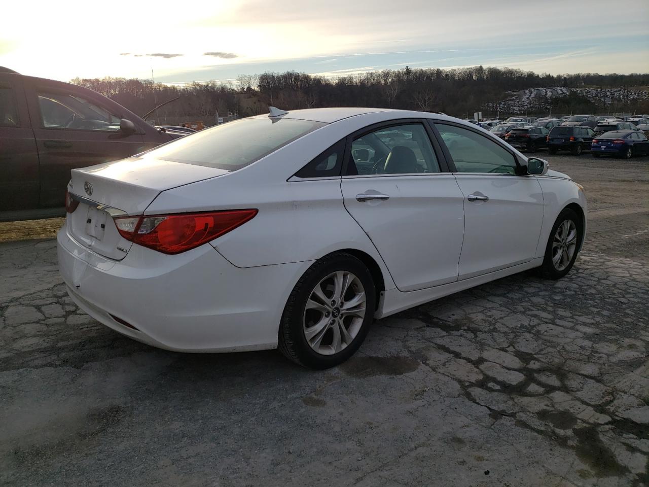 2013 Hyundai Sonata VIN 5NPEC4AC2DH607099 Copart auction photo, rear end damage thumbnail 3