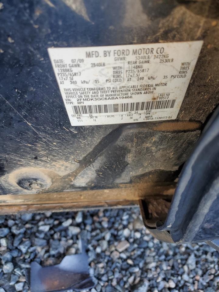 2010 Ford Edge VIN 2FMDK3GC6ABA19466 Copart auction photo, front end damage thumbnail 12