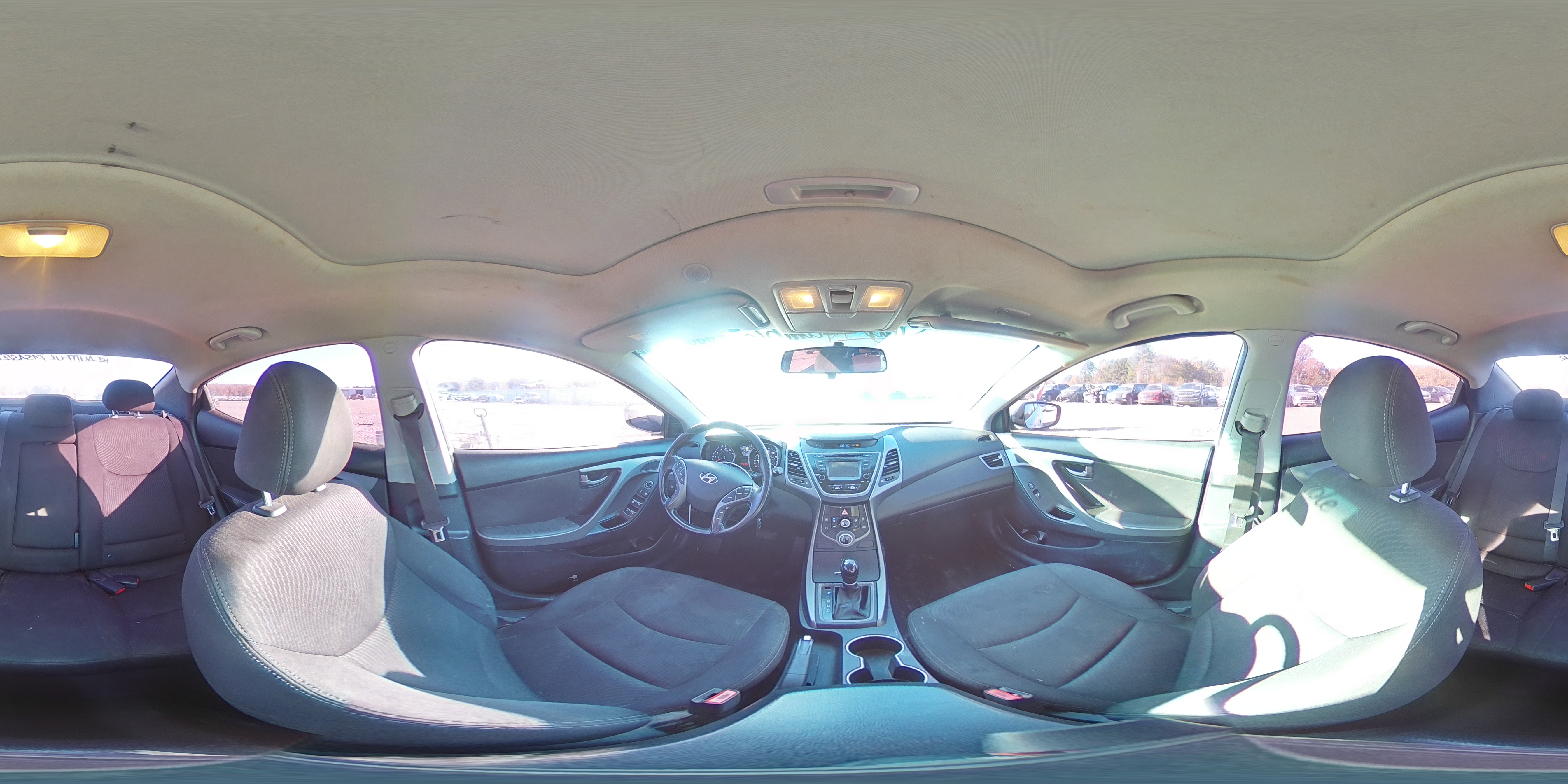 2015 Hyundai Elantra VIN 5NPDH4AE7FH593718 Copart auction photo, all over damage thumbnail 13