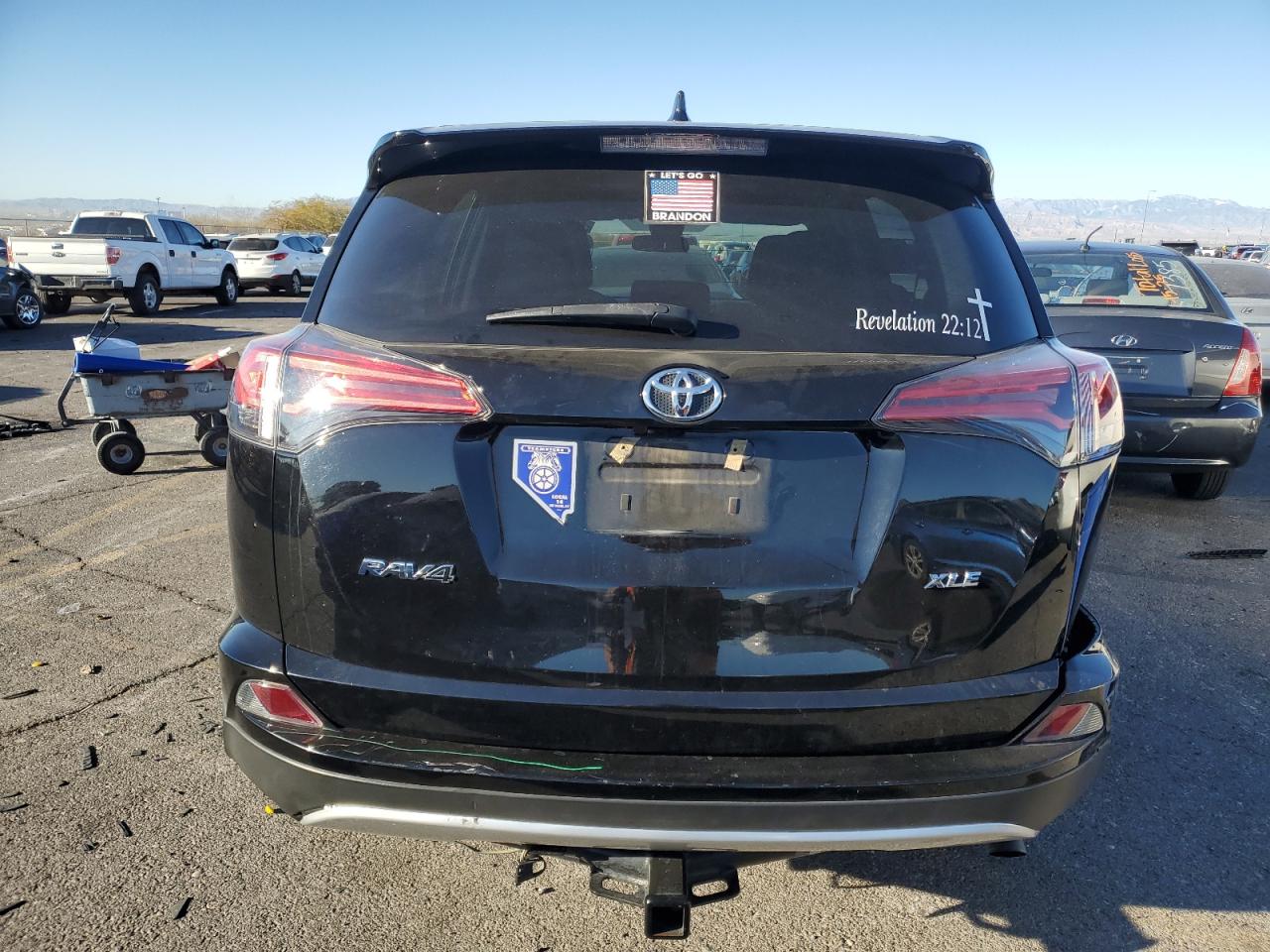 2018 Toyota RAV 4 VIN 2T3WFREV5JW460088 Copart auction photo, front end / rear end damage thumbnail 6