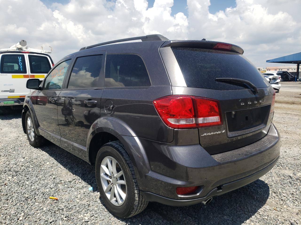 2014 Dodge Journey VIN 3C4PDCBGXET210713 Copart auction photo, front end / side damage thumbnail 3