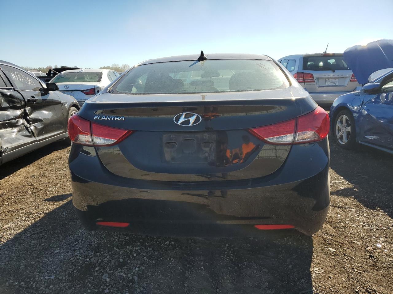 2013 Hyundai Elantra VIN 5NPDH4AE1DH443696 Copart auction photo, front end damage thumbnail 6