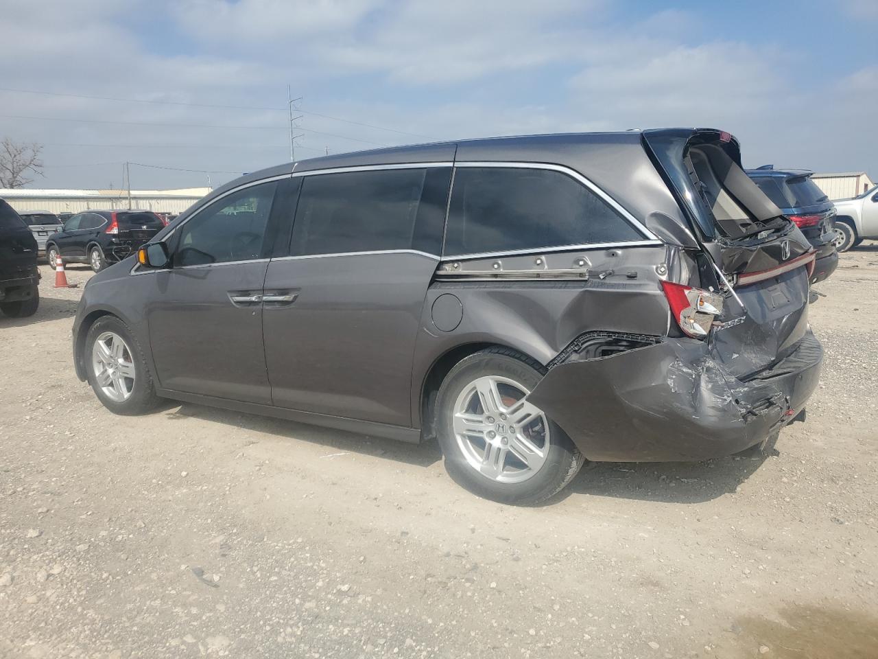 2013 Honda Odyssey VIN 5FNRL5H92DB042644 Copart auction photo, rear end damage thumbnail 2