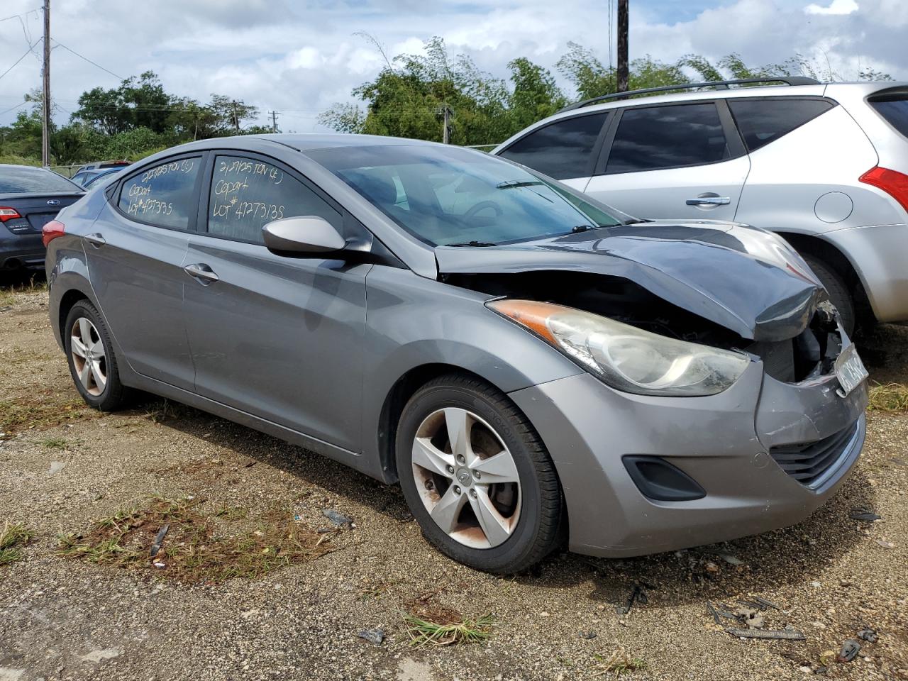 2013 Hyundai Elantra VIN 5NPDH4AE2DH362321 Copart auction photo, front end damage thumbnail 4