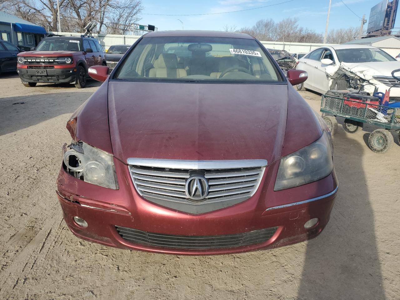 2006 Acura RL VIN JH4KB16556C009505 Copart auction photo, front end damage thumbnail 5