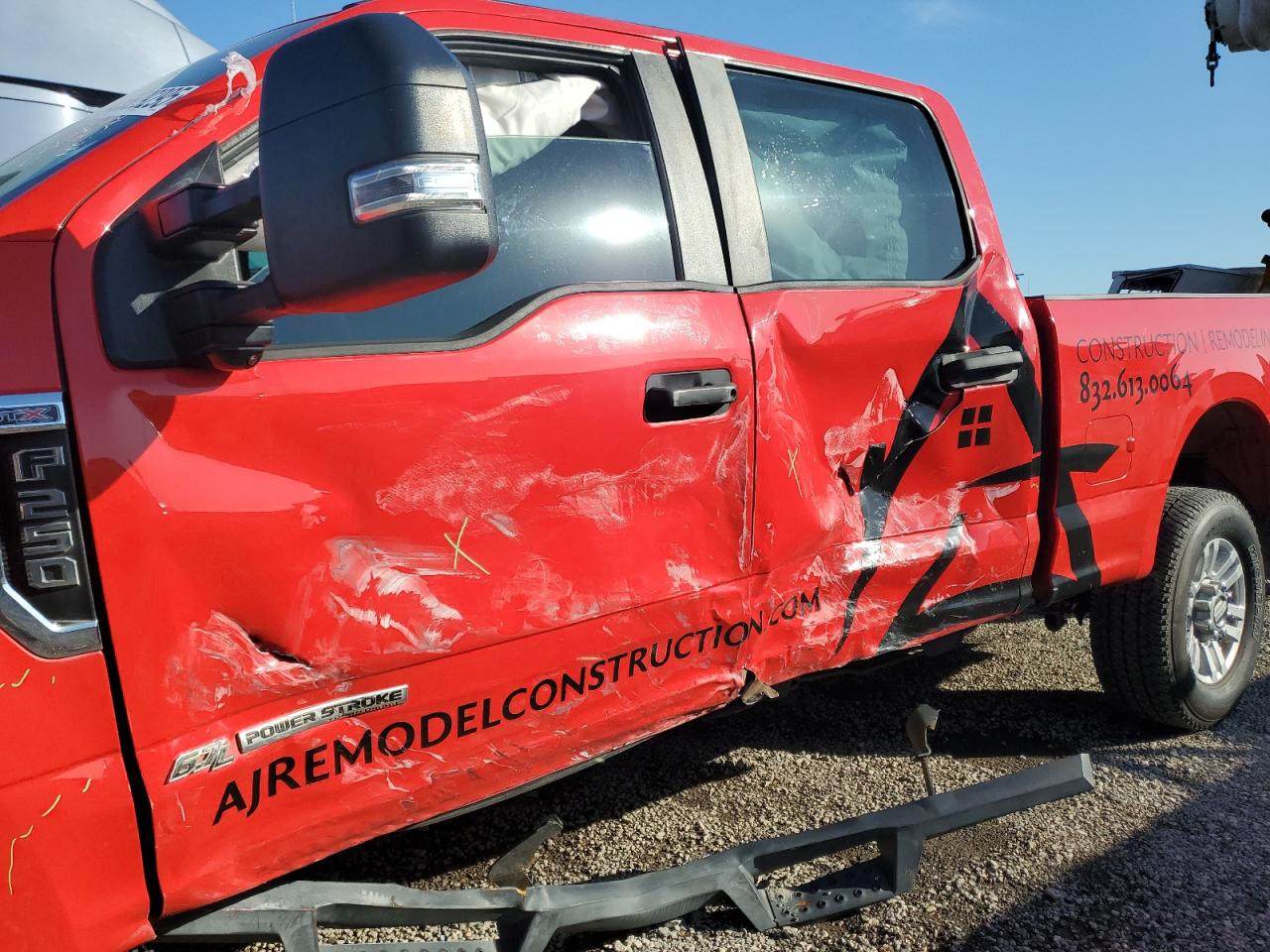 2017 Ford F250 VIN 1FT7W2BT5HEF48638 Copart auction photo, side damage thumbnail 9