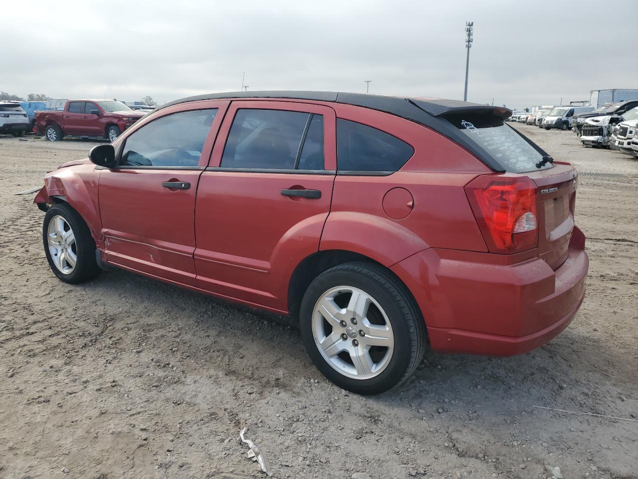 2007 Dodge Caliber VIN 1B3HB48B07D173239 Copart auction photo, front end / side damage thumbnail 2