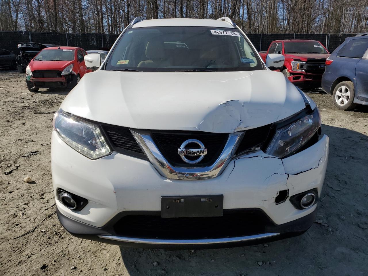 2016 Nissan Rogue VIN KNMAT2MVXGP700610 Copart auction photo, front end damage thumbnail 5