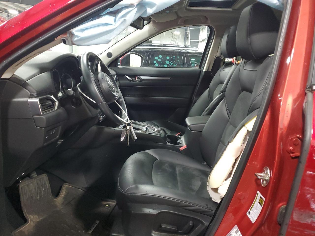 2019 Mazda CX-5 VIN JM3KFBCM0K0608029 Copart auction photo, side / front end damage thumbnail 7