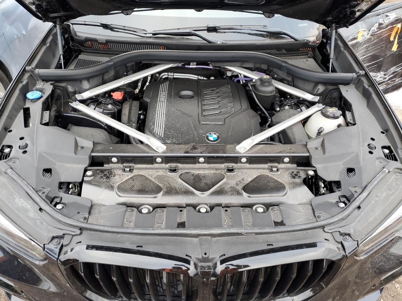 2022 BMW X5 VIN 5UXCR6C08N9N24371 Copart auction photo, side / front end damage thumbnail 11
