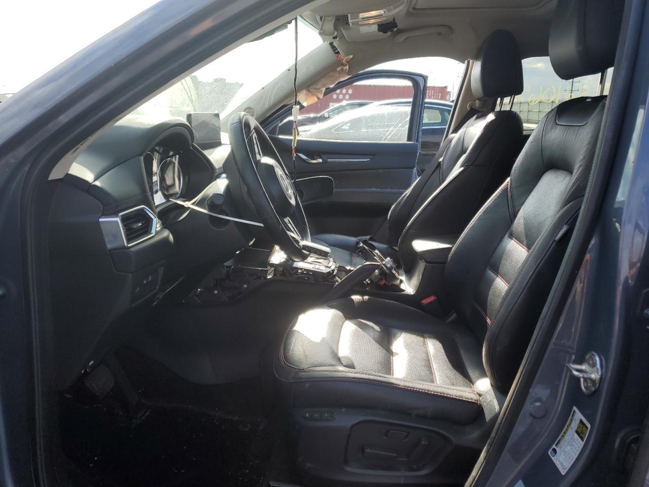 2022 Mazda CX-5 VIN JM3KFBCM4N1543507 Copart auction photo, side / front end damage thumbnail 7