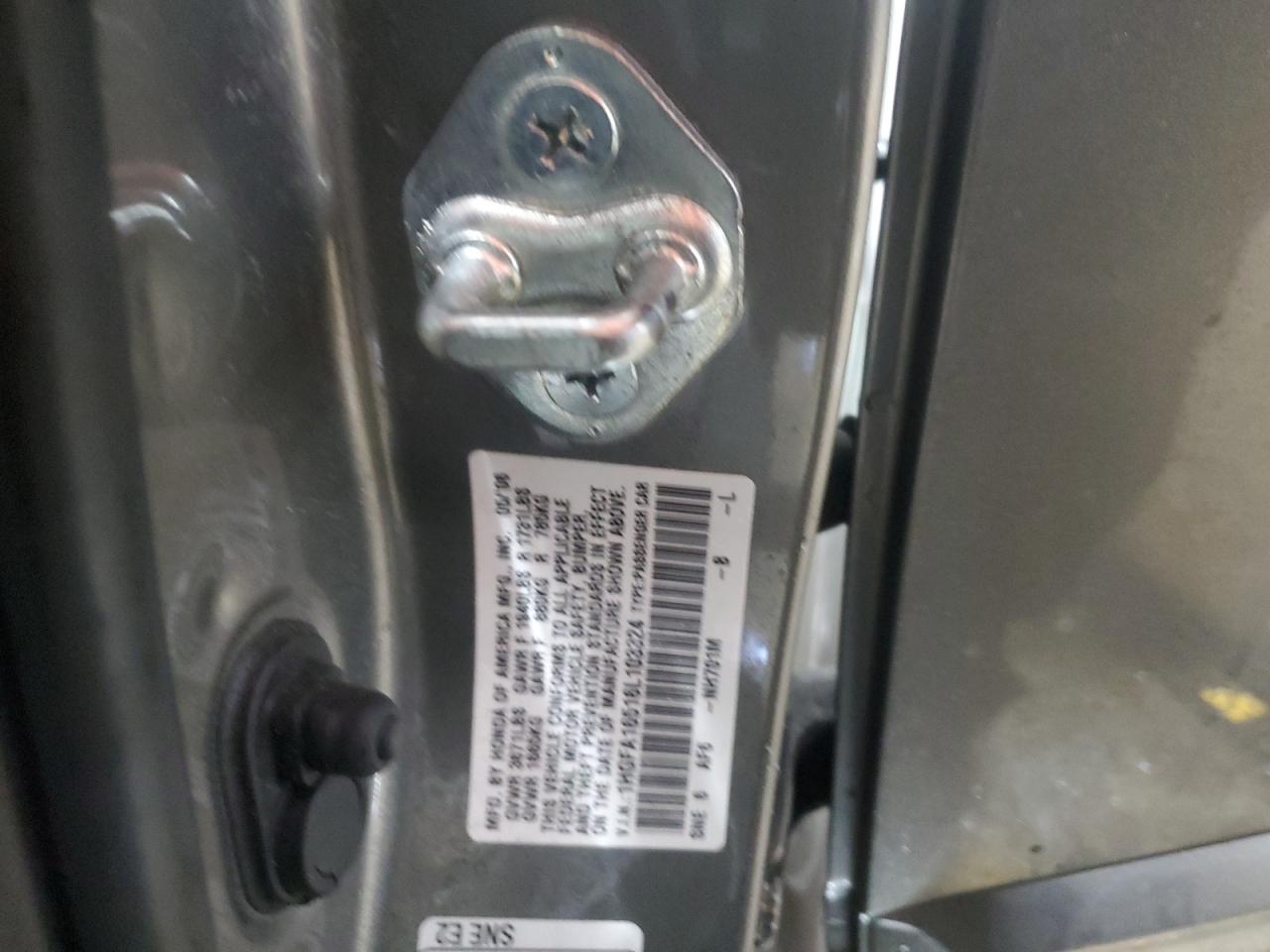 2006 Honda Civic VIN 1HGFA16516L103324 Copart auction photo, side / front end damage thumbnail 12