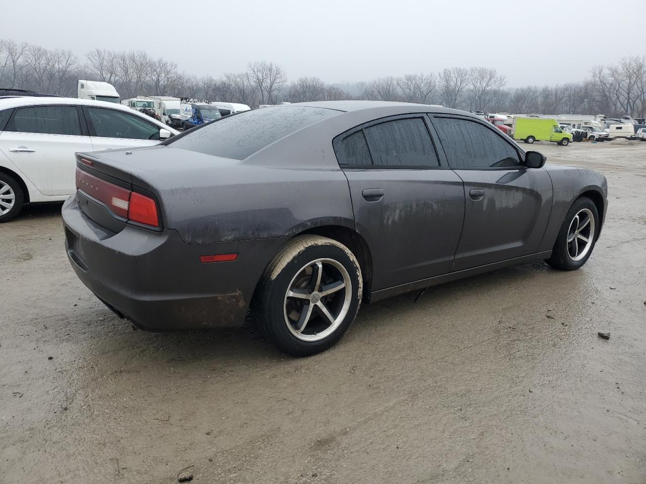 2014 Dodge Charger VIN 2C3CDXAG1EH207879 Copart auction photo, side / rear end damage thumbnail 3