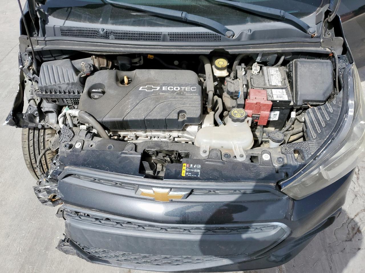 2017 Chevrolet Spark VIN KL8CB6SA1HC750462 Copart auction photo, front end / rear end damage thumbnail 11