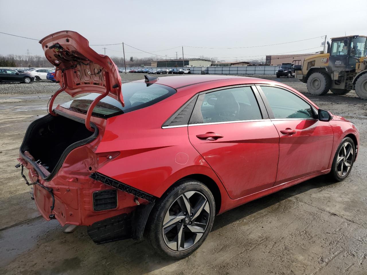 2021 Hyundai Elantra VIN 5NPLN4AG7MH006405 Copart auction photo, rear end damage thumbnail 3