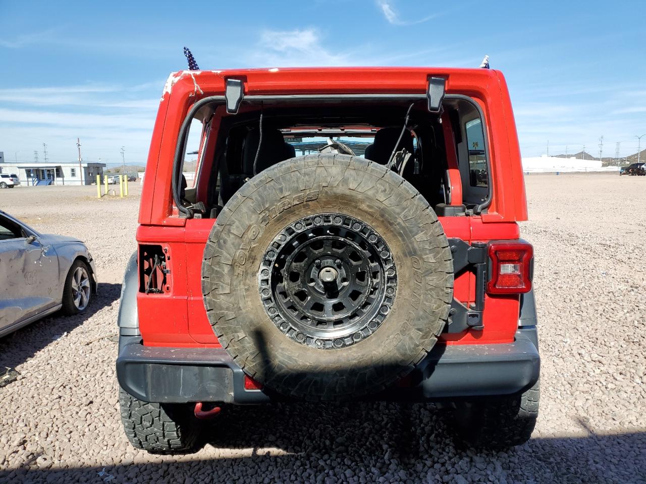 2019 Jeep Wrangler VIN 1C4HJXFN1KW540081 Copart auction photo, all over damage thumbnail 6