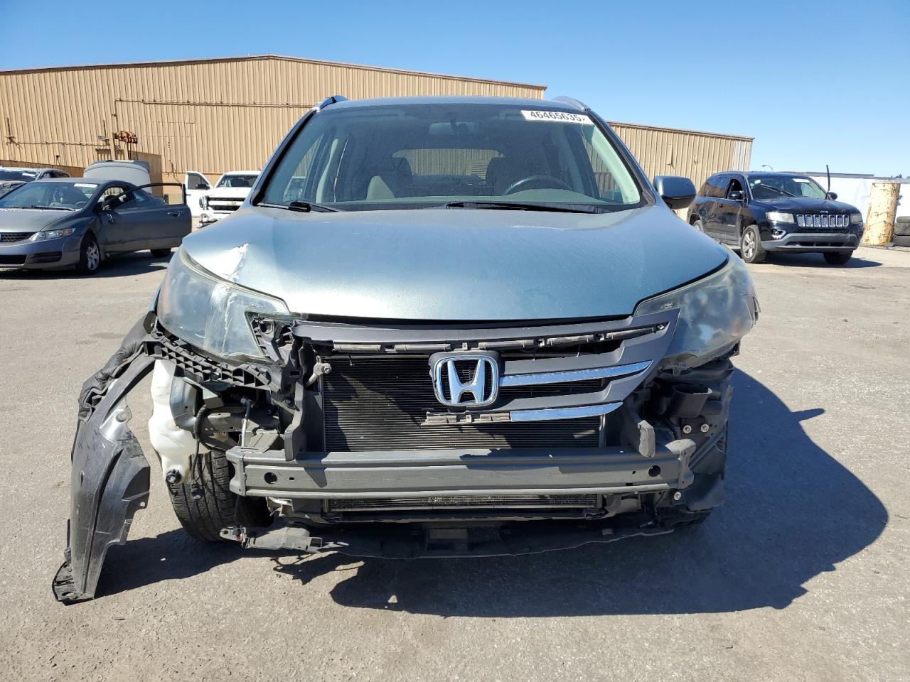 2012 Honda CR-V VIN 5J6RM3H78CL017740 Copart auction photo, front end / side damage thumbnail 5