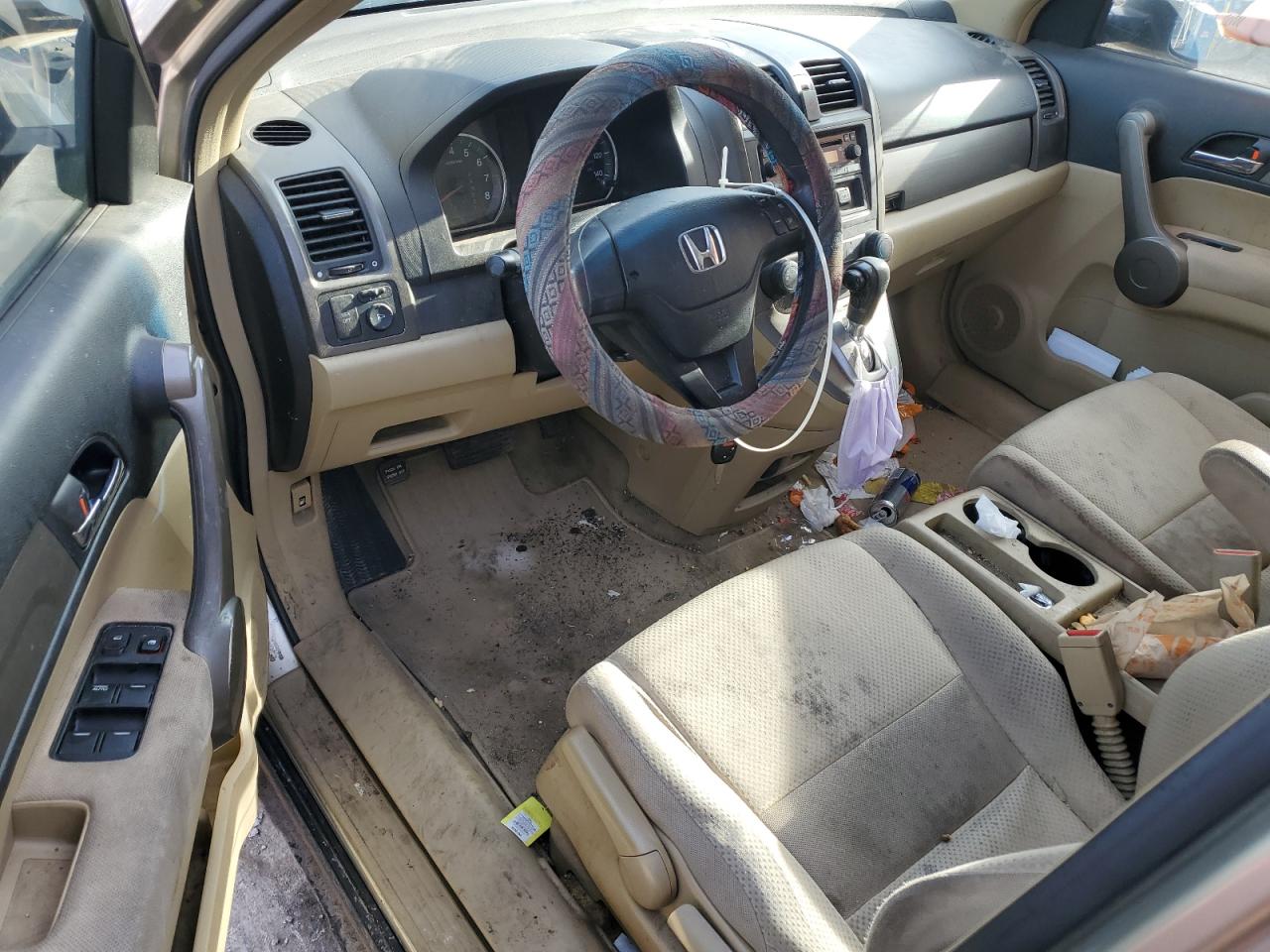2008 Honda CR-V VIN JHLRE38368C029945 Copart auction photo, front end / side damage thumbnail 8