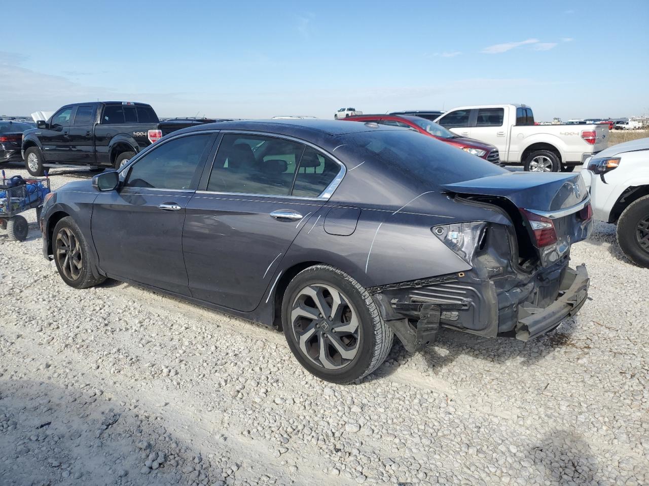 2017 Honda Accord VIN 1HGCR2F8XHA047474 Copart auction photo, rear end / minor dent/scratches damage thumbnail 2