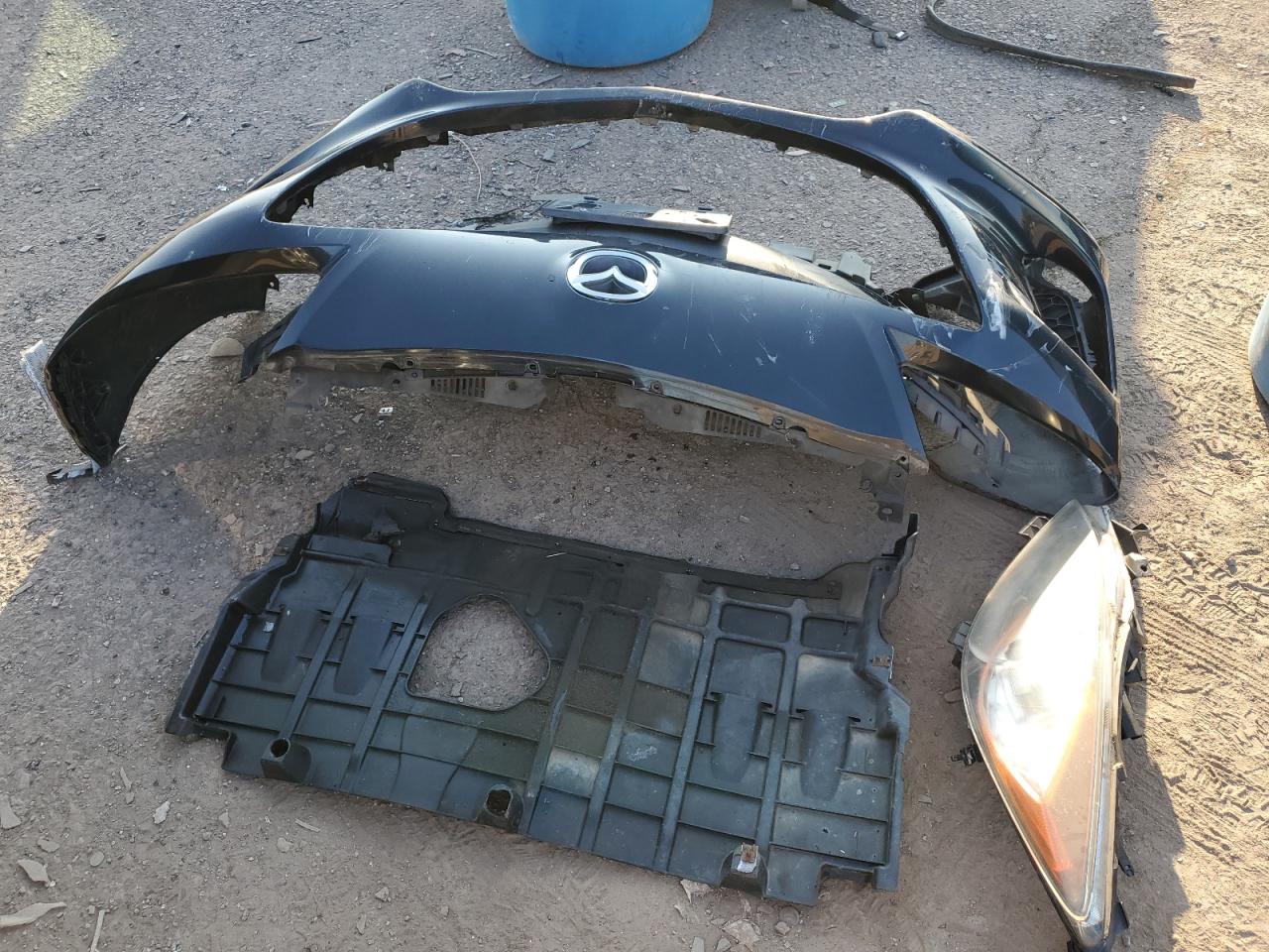 2013 Mazda 3 VIN JM1BL1TG7D1835625 Copart auction photo, front end / side damage thumbnail 12