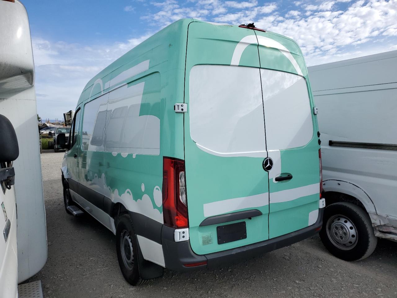 2024 Mercedes-Benz Sprinter VIN W1Y4NBHY2RT163684 Copart auction photo, top/roof / front end damage thumbnail 2
