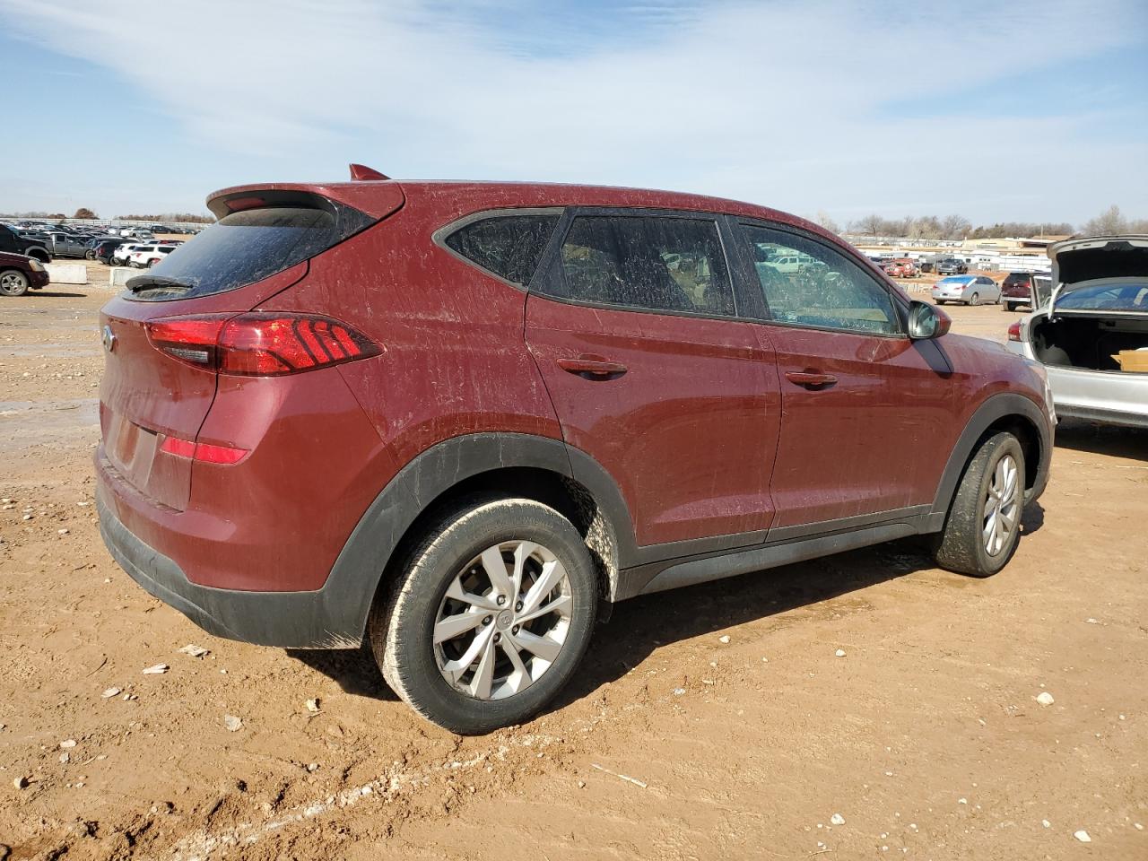 2019 Hyundai Tucson VIN KM8J23A42KU879932 Copart auction photo, front end / mechanical damage thumbnail 3