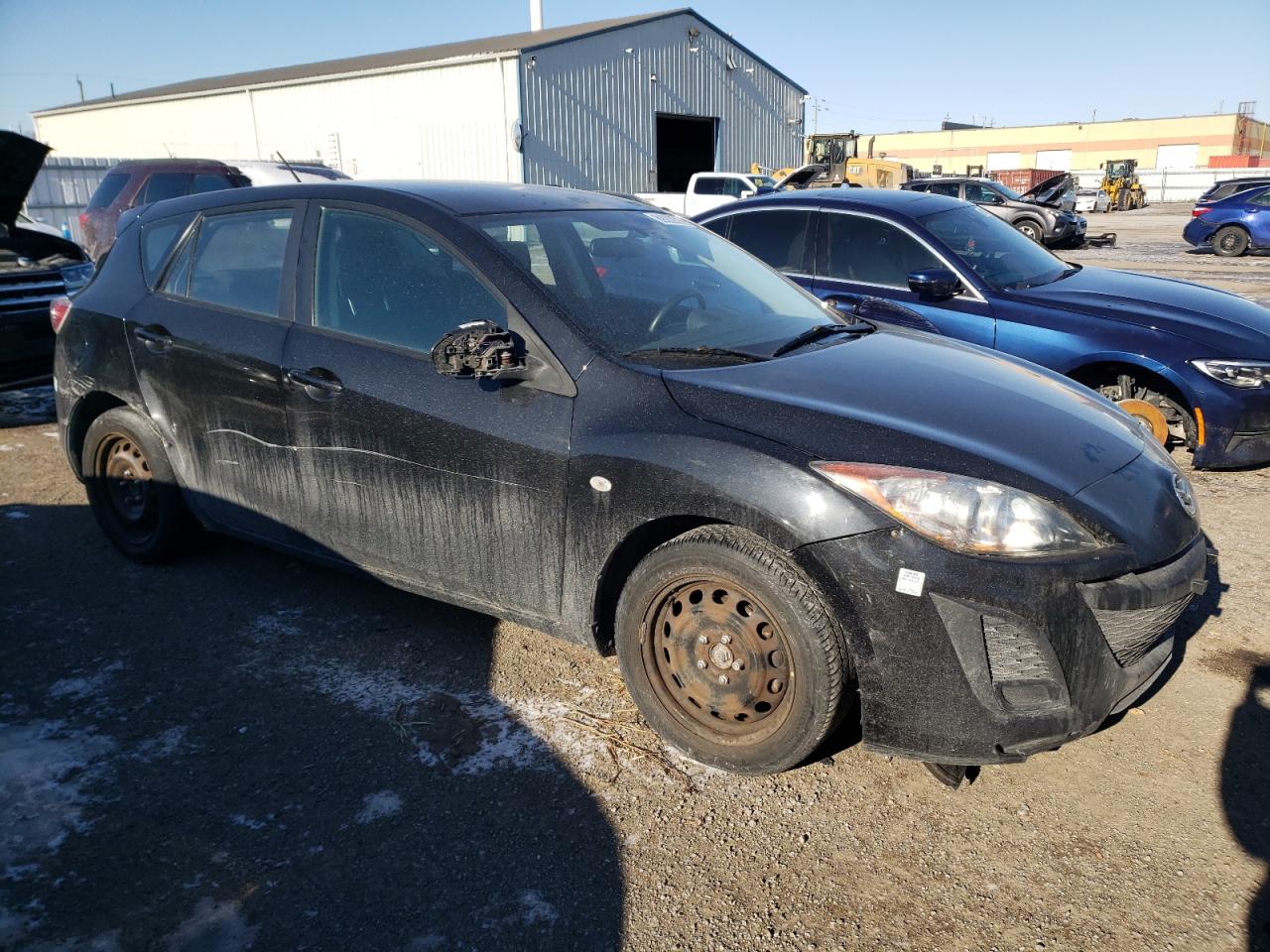 2010 Mazda 3 VIN JM1BL1HF2A1292244 Copart auction photo, front end / side damage thumbnail 4