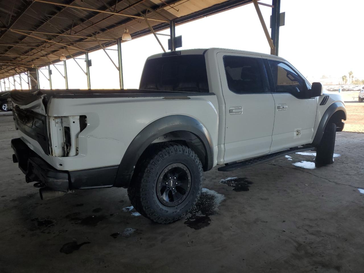 2017 Ford F-150 VIN 1FTFW1RG6HFB54428 Copart auction photo, front end / vandalism damage thumbnail 3