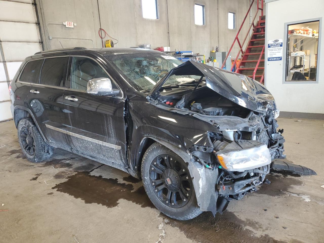 2013 Jeep Grand Cherokee VIN 1C4RJFCT1DC545335 Copart auction photo, front end damage thumbnail 4