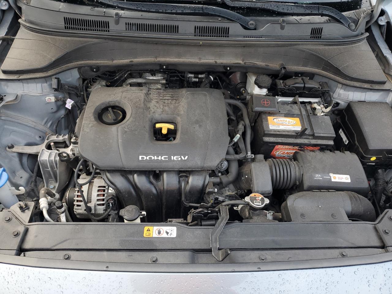 2021 Hyundai Kona VIN KM8K12AA5MU645844 Copart auction photo, side / front end damage thumbnail 13