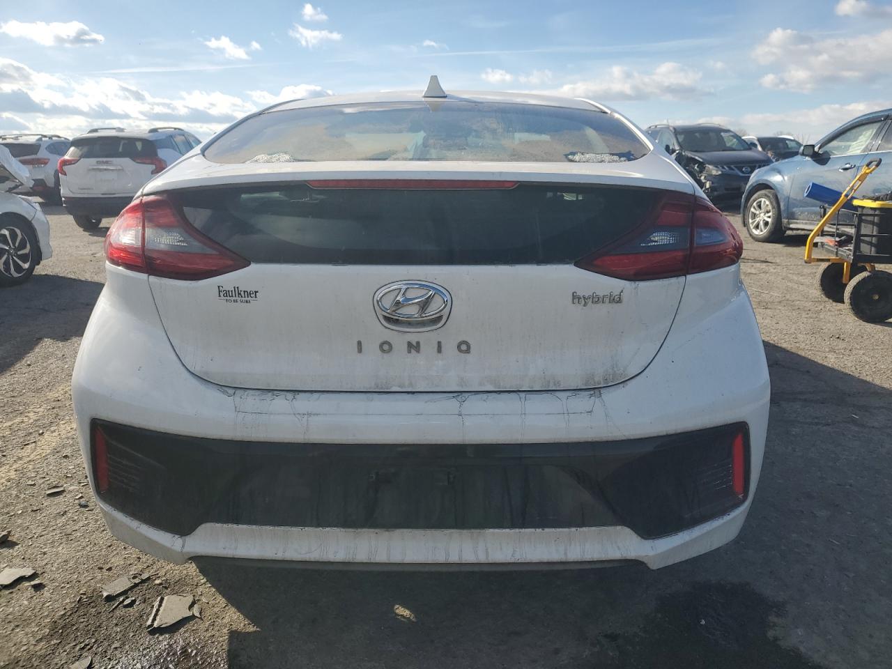 2018 Hyundai IONIQ VIN KMHC85LC7JU101776 Copart auction photo, front end / side damage thumbnail 6