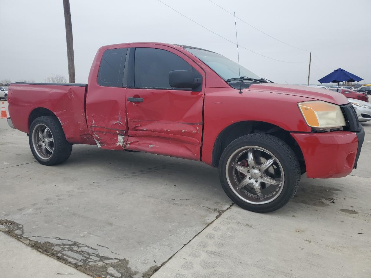 2008 Nissan Titan VIN 1N6BA06A08N323241 Copart auction photo, side damage thumbnail 4