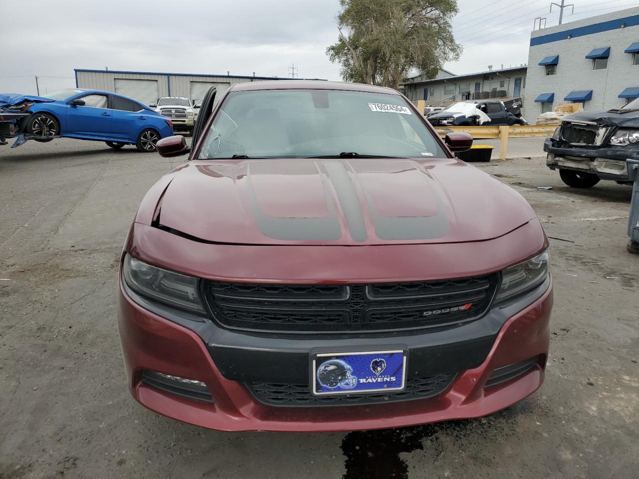 2019 Dodge Charger VIN 2C3CDXJG7KH674865 Copart auction photo, side / front end damage thumbnail 5