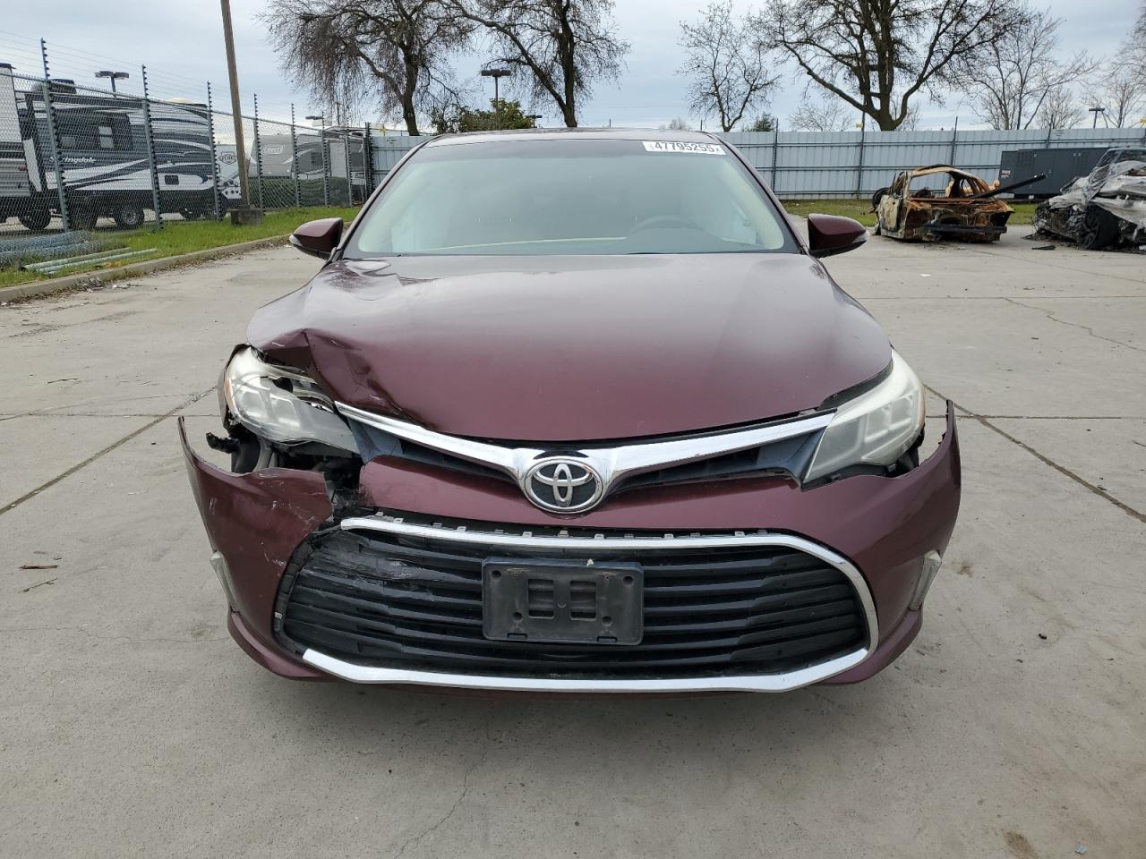 2016 Toyota Avalon VIN 4T1BK1EB8GU196061 Copart auction photo, front end damage thumbnail 5
