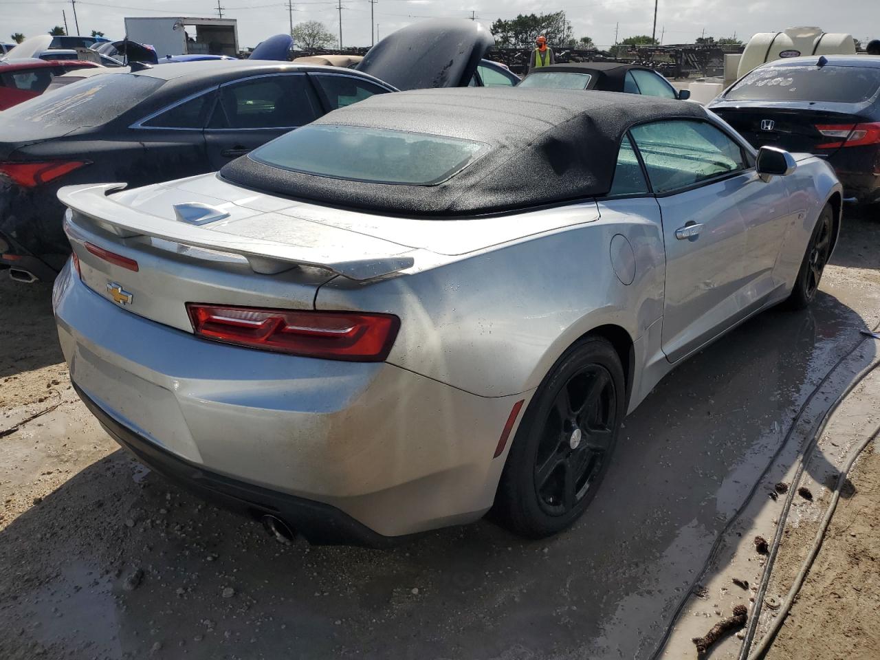 2018 Chevrolet Camaro VIN 1G1FB3DX4J0124778 Copart auction photo, water/flood damage thumbnail 3