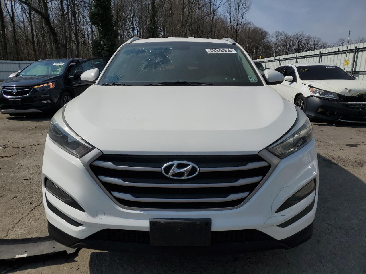 2018 Hyundai Tucson VIN KM8J3CA46JU629587 Copart auction photo, vandalism damage thumbnail 5