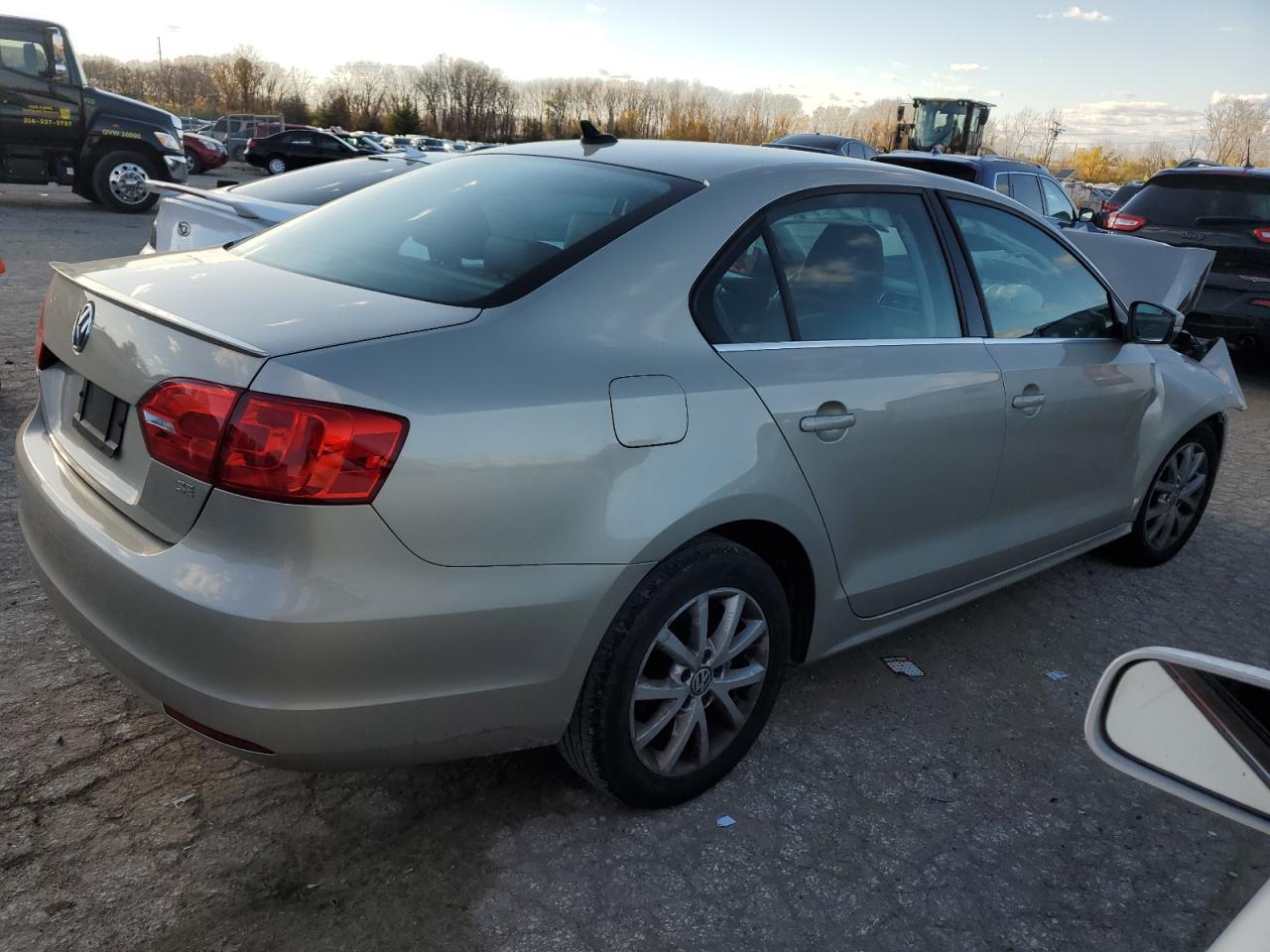 2014 Volkswagen Jetta VIN 3VWD17AJ8EM273395 Copart auction photo, front end damage thumbnail 3
