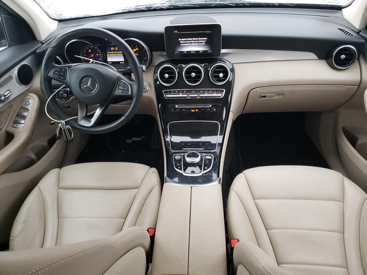 2019 Mercedes-Benz GLC VIN WDC0G4KB6KV186516 Copart auction photo, front end damage thumbnail 8