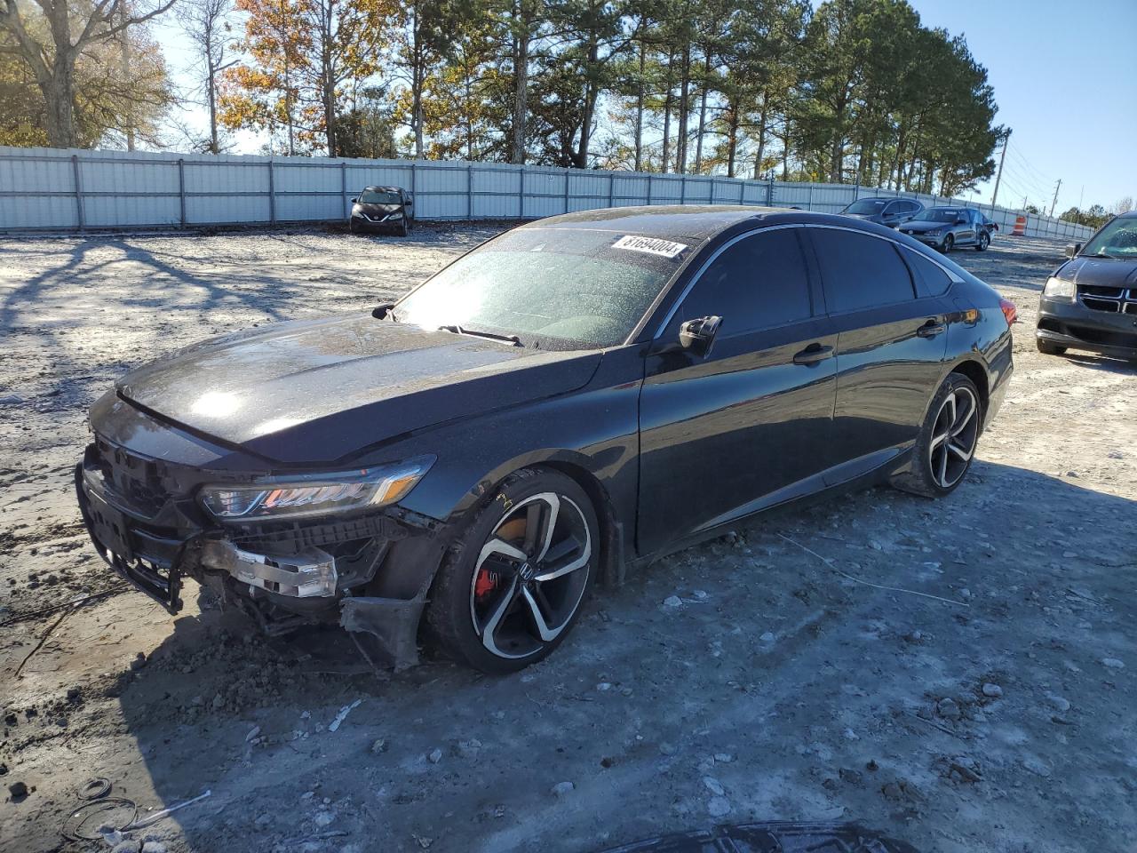 2020 Honda Accord VIN 1HGCV1F33LA016893 - Copart auction photo
