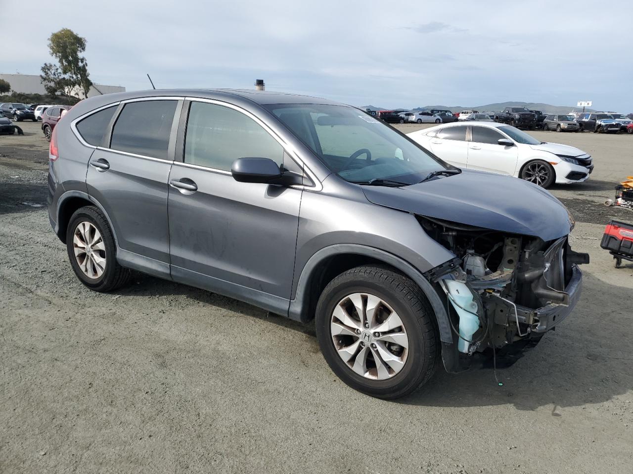 2013 Honda CR-V VIN 2HKRM4H55DH653886 Copart auction photo, front end / side damage thumbnail 4