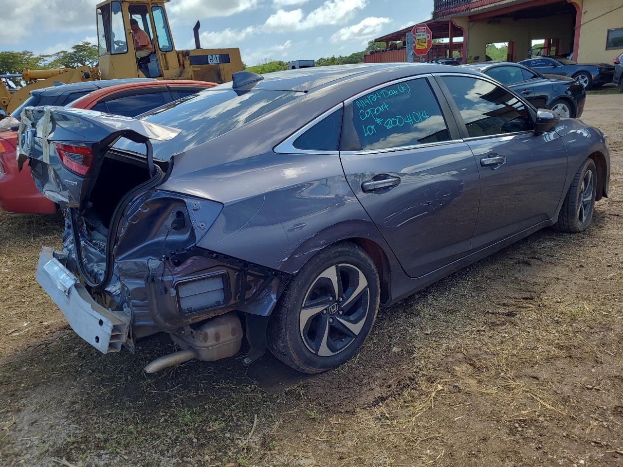 2021 Honda Insight VIN 19XZE4F11ME001056 Copart auction photo, rear end / front end damage thumbnail 3