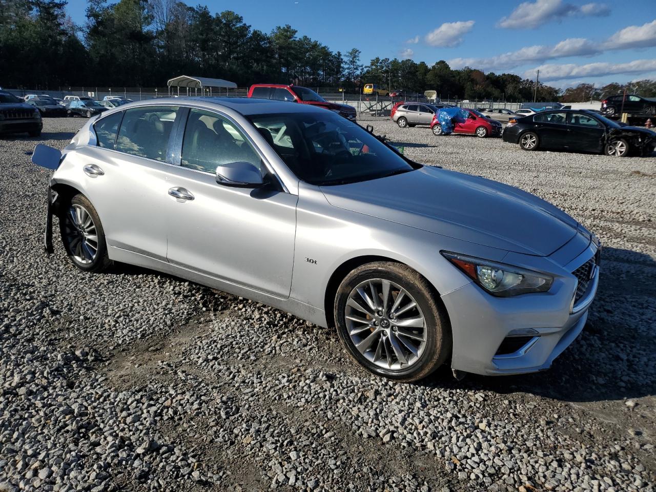 2018 Infiniti Q50 VIN JN1EV7AR9JM433049 Copart auction photo, rear end damage thumbnail 4