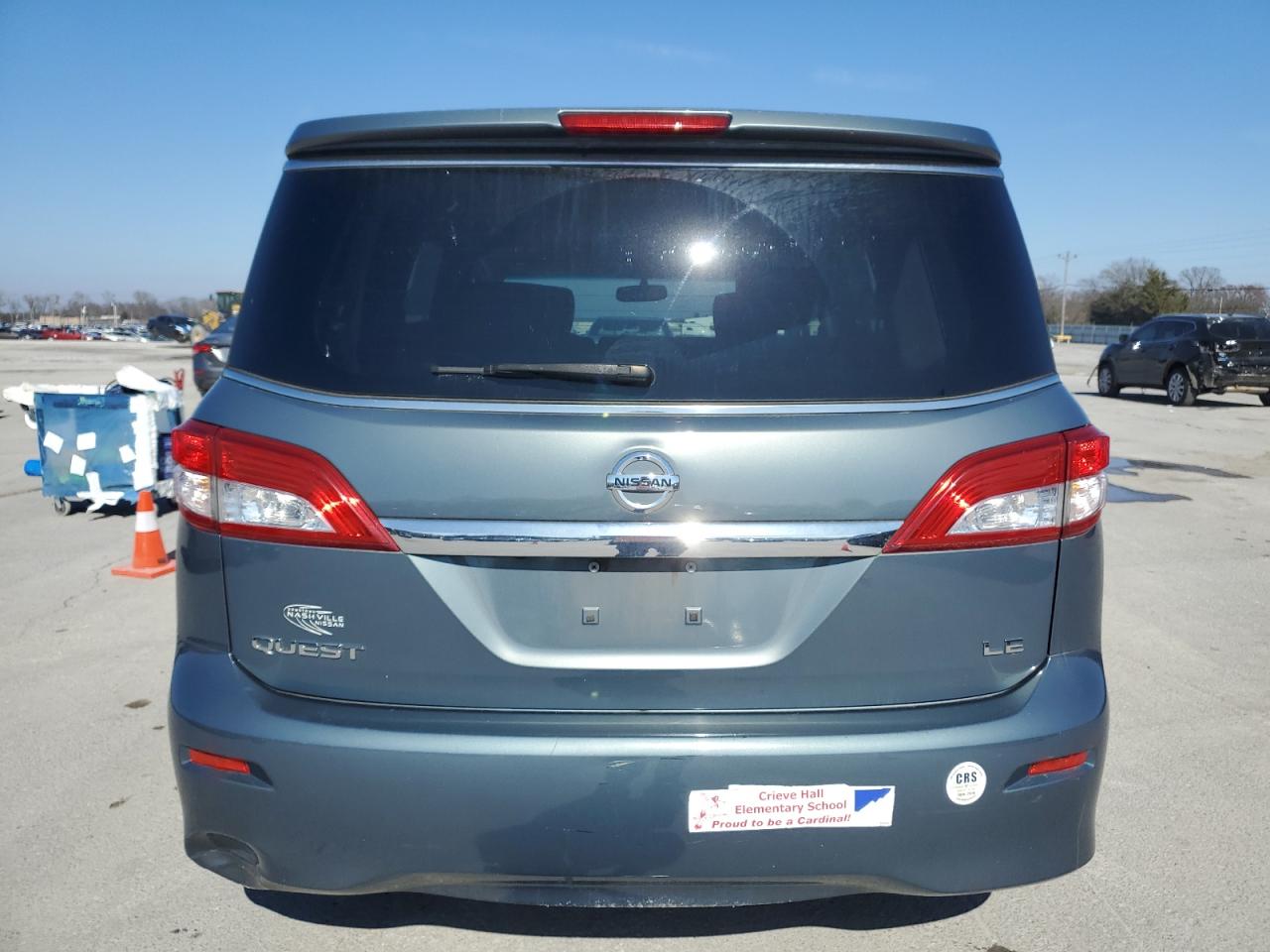 2013 Nissan Quest VIN JN8AE2KP1D9064954 Copart auction photo, side damage thumbnail 6