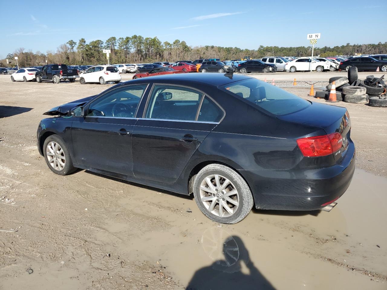 2014 Volkswagen Jetta VIN 3VWD07AJ5EM203520 Copart auction photo, front end damage thumbnail 2