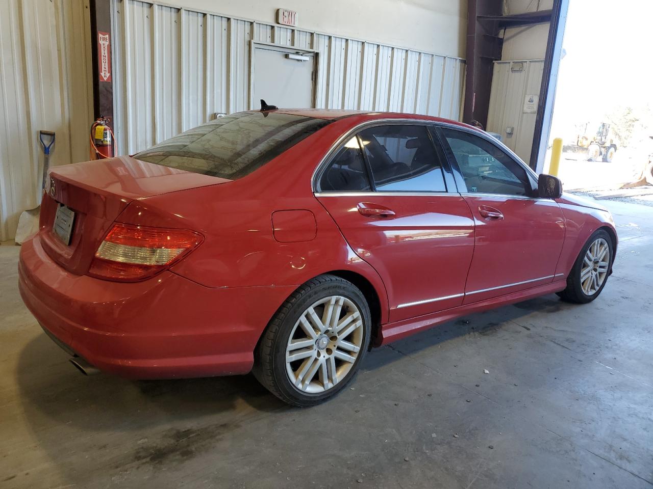 2009 Mercedes-Benz C-klasse VIN WDDGF54X99R062738 Copart auction photo, front end damage thumbnail 3