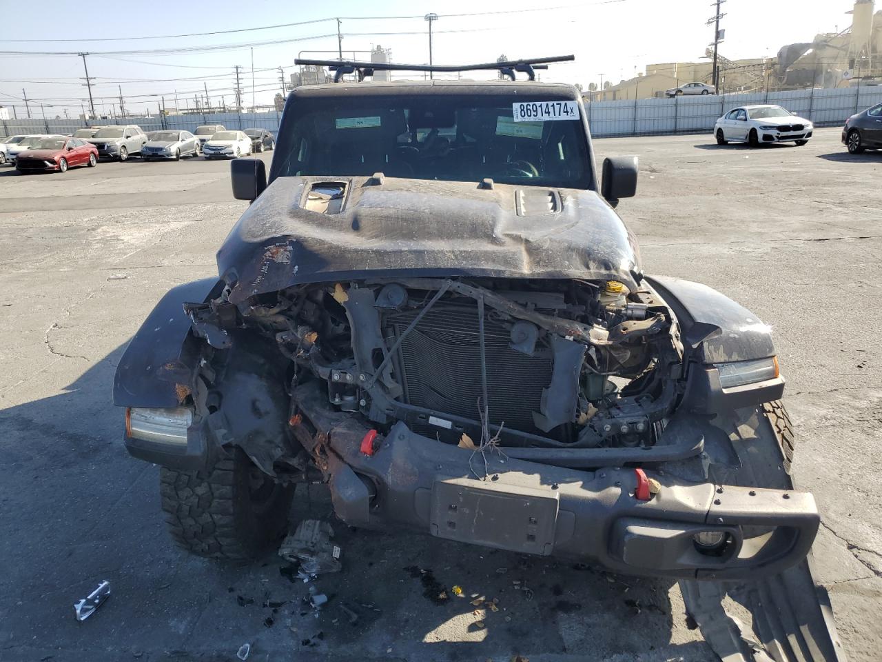 2020 Jeep Gladiator VIN 1C6JJTBG8LL101214 Copart auction photo, front end damage thumbnail 5