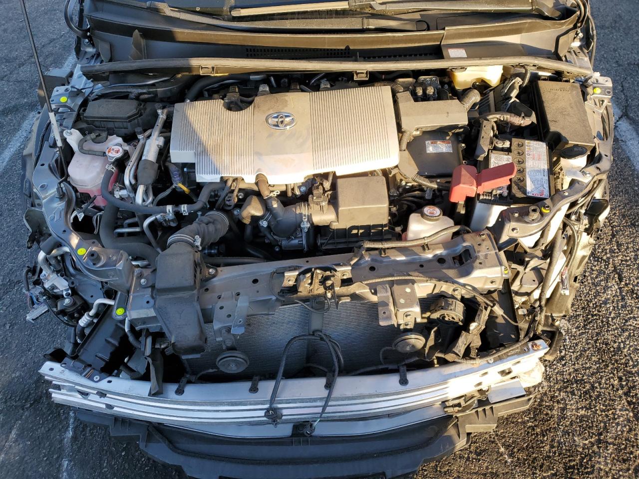 2022 Toyota Prius VIN JTDKAMFP0N3208001 Copart auction photo, front end / minor dent/scratches damage thumbnail 11