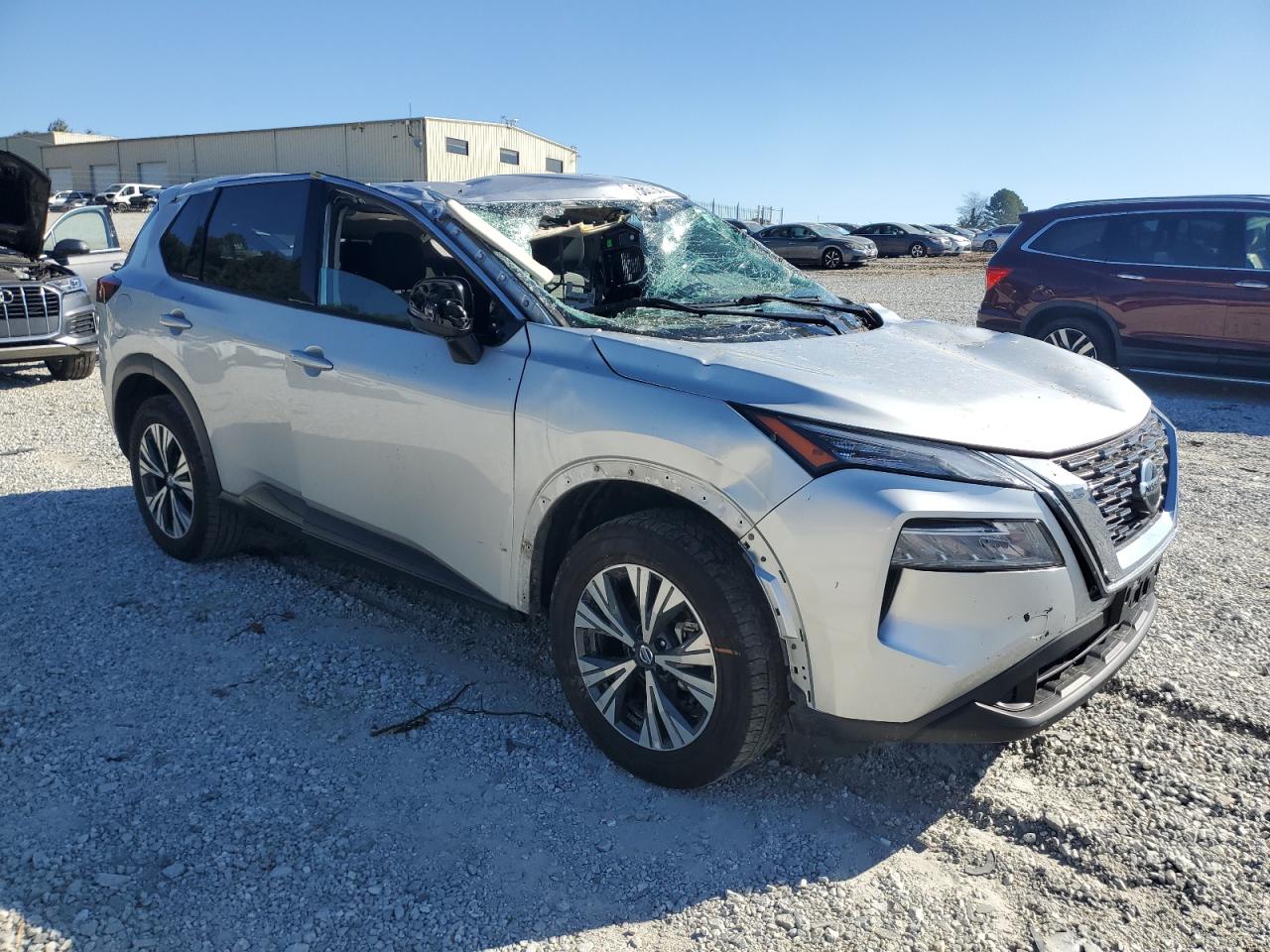 2021 Nissan Rogue VIN 5N1AT3BB7MC725087 Copart auction photo, all over damage thumbnail 4