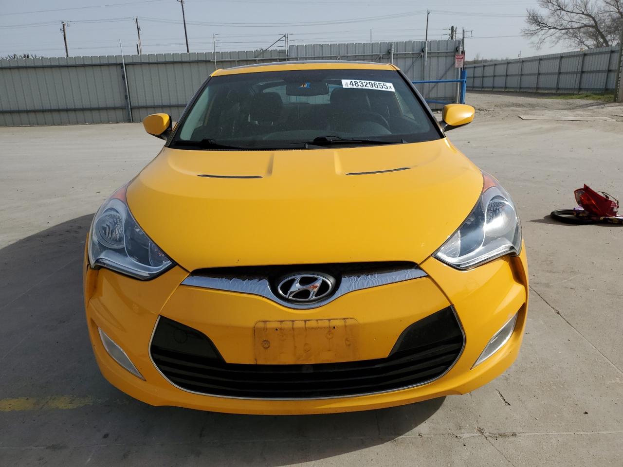 2013 Hyundai Veloster VIN KMHTC6AD3DU173398 Copart auction photo, rear end damage thumbnail 5